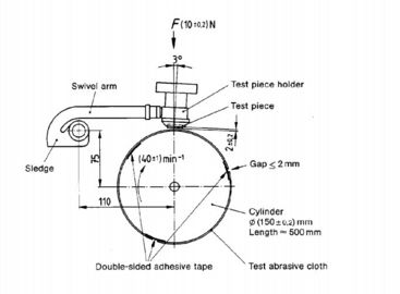 Тестер резинового ДИН роторного барабанчика оборудования для испытаний истирательный, тестер сопротивления ссадины