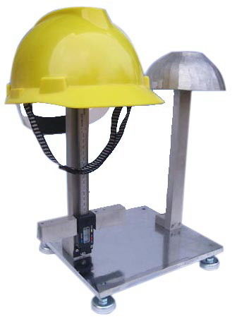 Простое оборудование для испытаний шлема стиля для носить высоту измеряя вертикальное дистанционирование